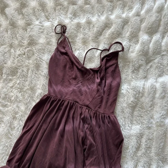 Urban Outfitters Molly Purple Wide Leg Culotte Jumpsuit - Picture 2 of 5